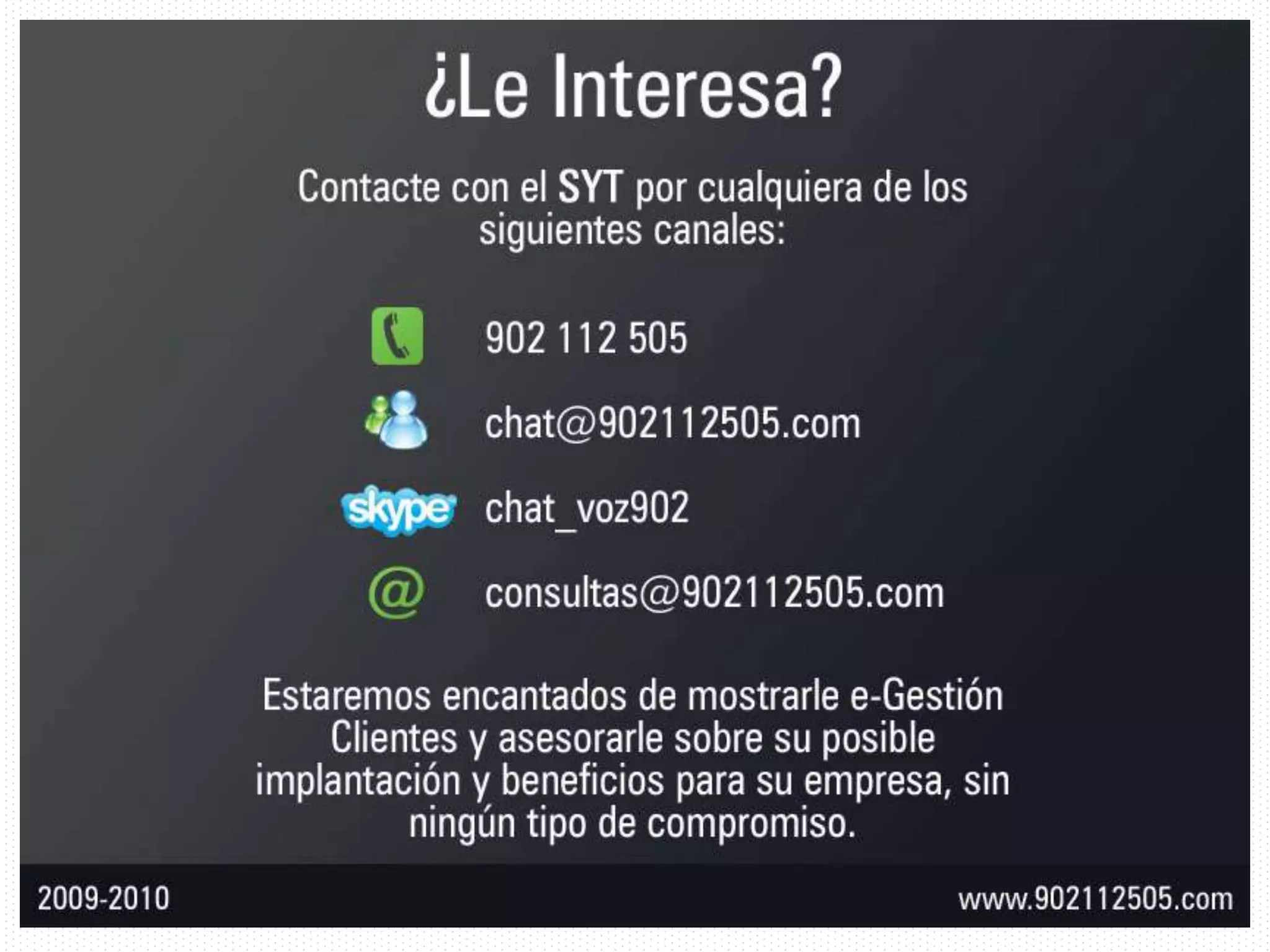 ¿Qué es On-Demand?Aplicación de software que se usa a través de INTERNET.Ofrece las siguientes ventajas:Sin inversión significativa no hay servidores, ni aplicación que comprar, no es necesario personal para mantenerla, …
