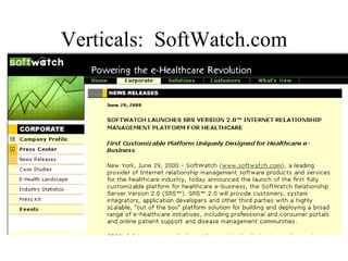 Verticals:  SoftWatch.com 