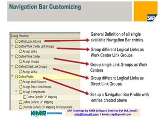 SAP Trainings by KMR Software Services Pvt Ltd. Email :
info@kmrsoft.com / kmrss.sap@gmail.com

 