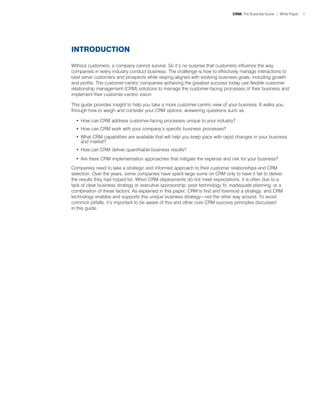 CRM The Essential Guide | PDF