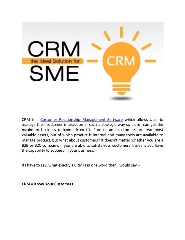 Crm The Ideal Solution For Sme Sugar Crm Developers Advanz101