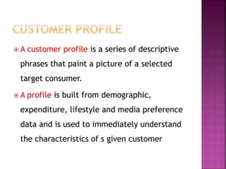 Customer Relationship Management unit 2 understanding customers | PPTX