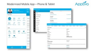 Modernized Mobile App – Phone & Tablet
 