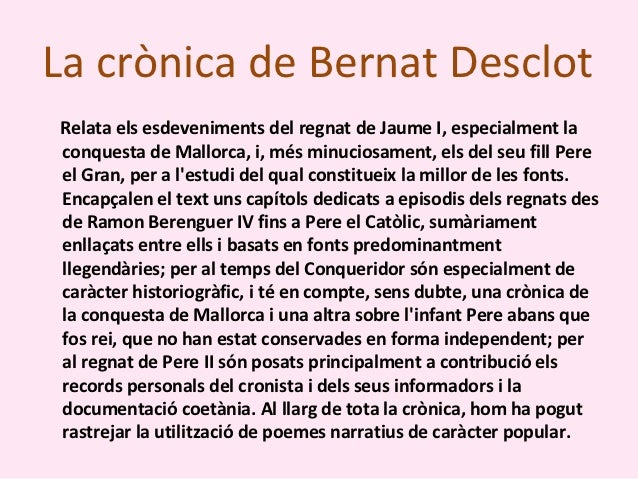 Crònica de Bernat Desclot