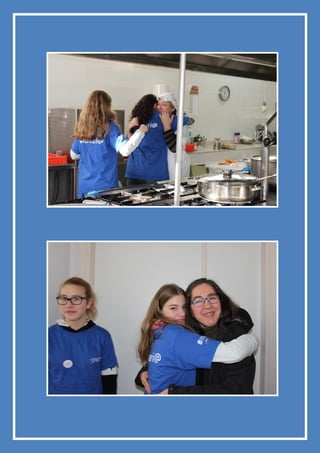 Crónica regalando abrazos solidarios