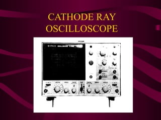CATHODE RAY
OSCILLOSCOPE
 