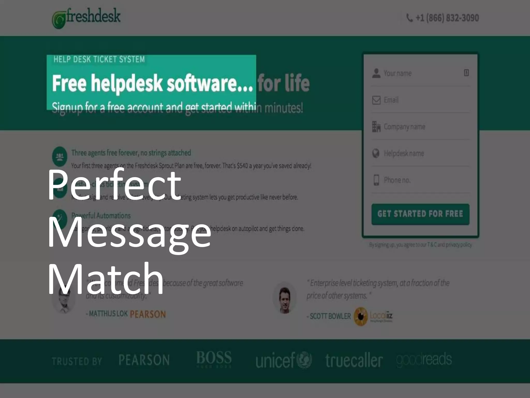 Perfect
Message
Match
 