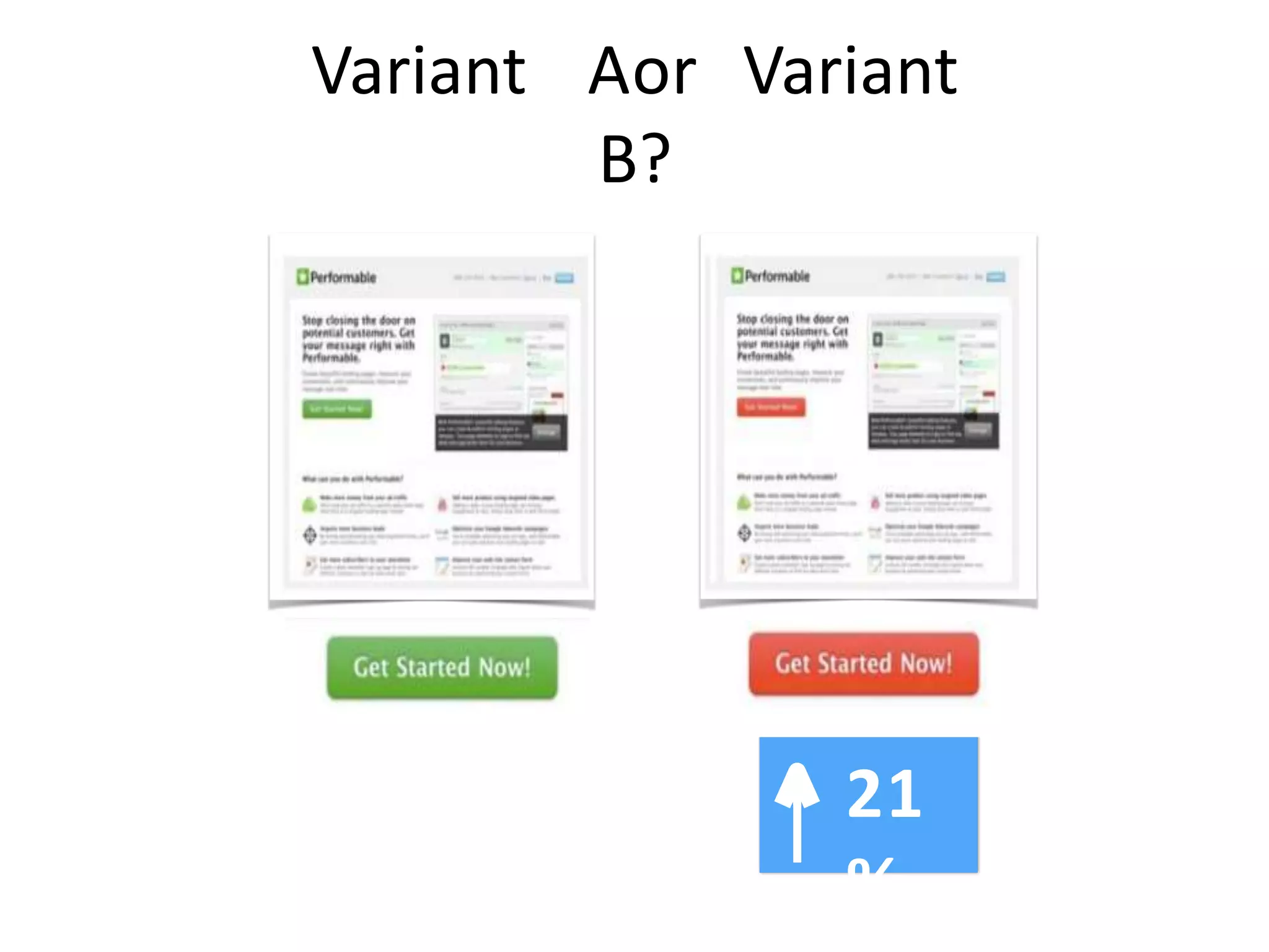 21
%
Variant Aor Variant
B?
 