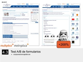 @natzir9
Test A/B de formularios
» corporacioncapilar.es
4.3
+268%
 