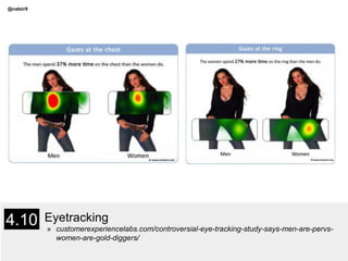 @natzir9
Eyetracking
» customerexperiencelabs.com/controversial-eye-tracking-study-says-men-are-pervs-
women-are-gold-digg...