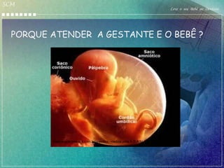 SCM
                                                                   Leve o seu Bebê ao Dentista




  PORQUE ATENDER A GESTANTE E O BEBÊ ?




         www.saude.hsw.uol.com.br/gravidez –cedida pela A.D.A.M.
 