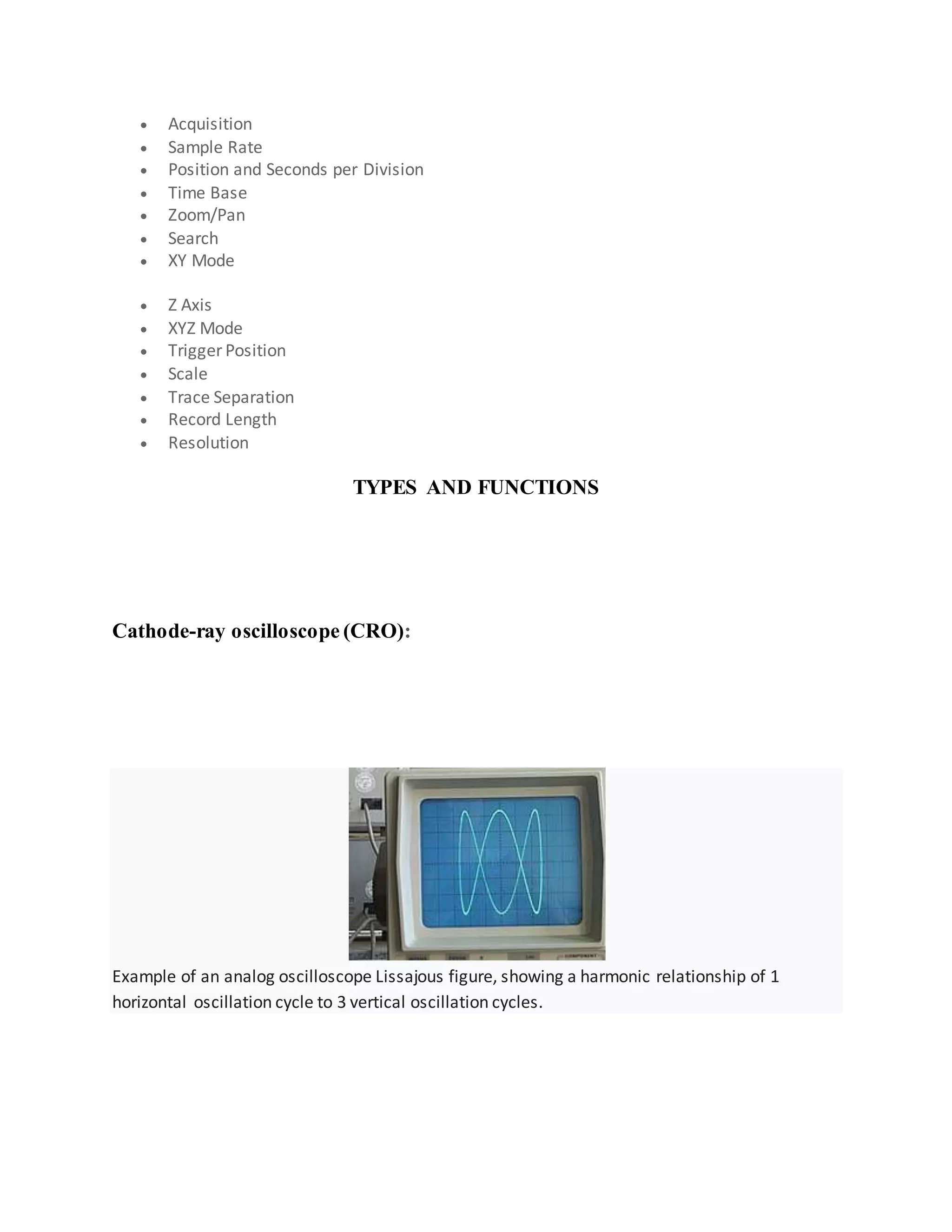 CRO and functional generator physics PDF