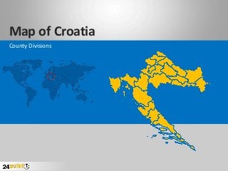 Map of Croatia
County Divisions
 
