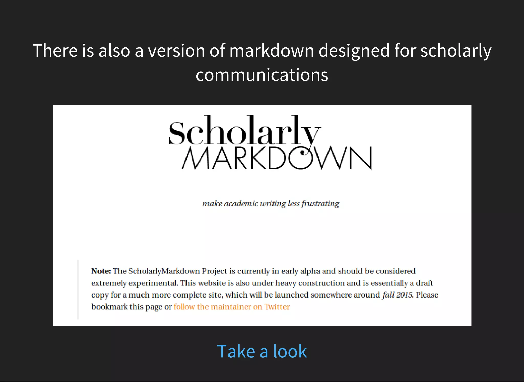 There is also a version of markdown designed for scholarly
communications
Take a look
 
