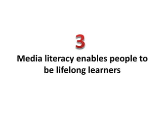 Media Literacy is a Lifelong Process
What media content do you use now that you did not use when you were growing up?
What...