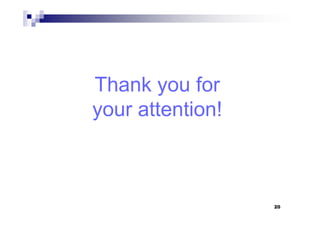 Thank you for
your attention!your attention!
20
 