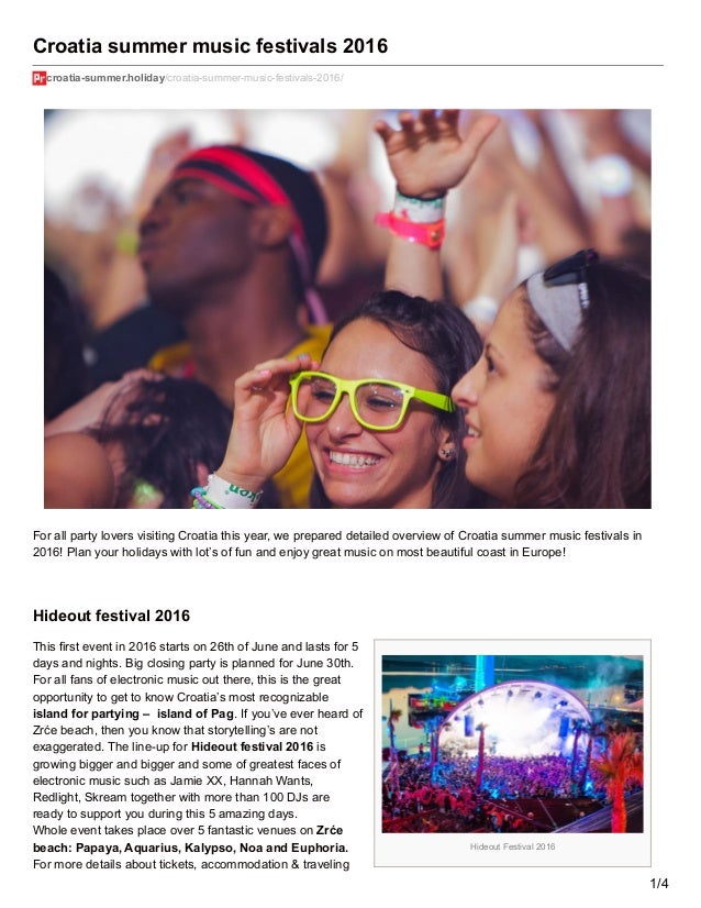 summer music festivals 2016