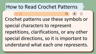CROCHET TERMS | PPTX