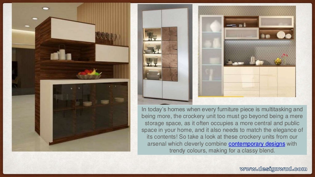 Modern crockery designs for dining room and living room. The