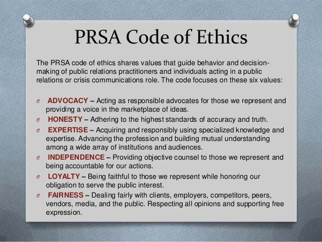 PRSA CODE OF ETHICS PDF PRSA CODE OF ETHICS PDF