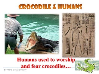Crocodile & HumansHumans used to worship and fear crocodiles…By Maria & Max Zinoviev