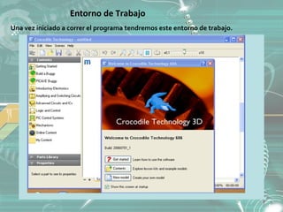 Entorno de Trabajo
Una vez iniciado a correr el programa tendremos este entorno de trabajo.
 