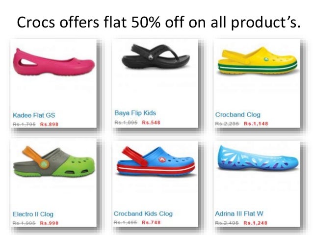 crocs 50 off sale