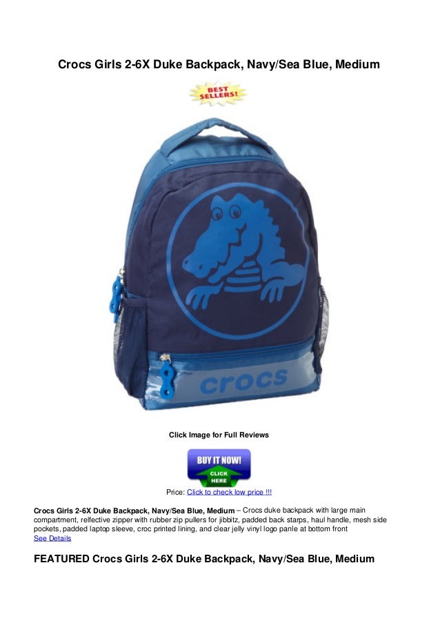 crocs girl backpack
