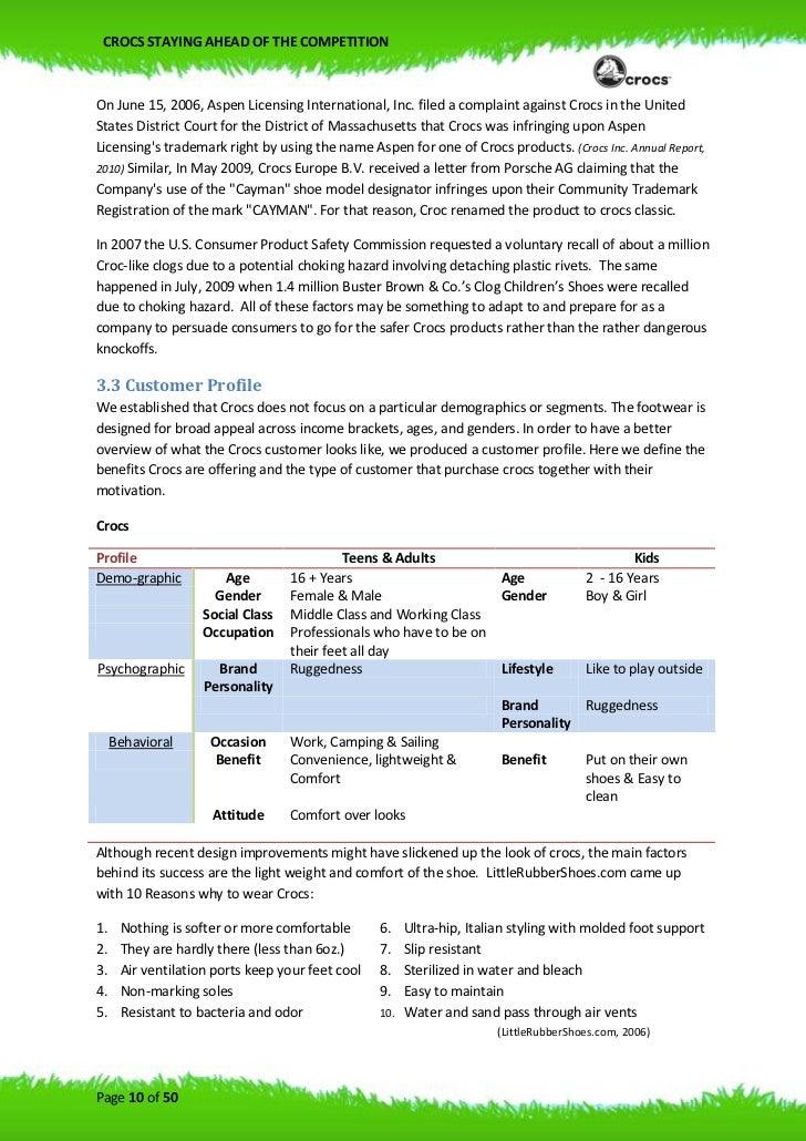 Crocs target audience Clearance