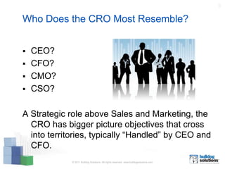 The Incorporation of the CRO in Your Organization | PPTX
