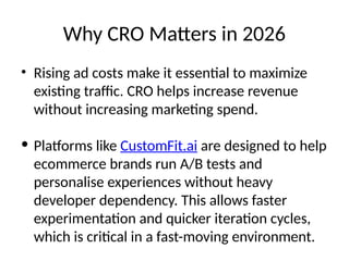 Conversion Rate Optimization (CRO): The Complete Guide for Ecommerce in ...