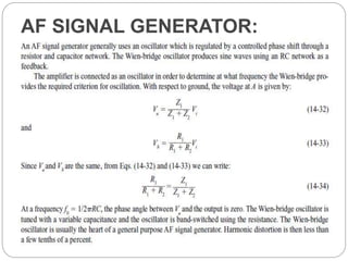 AF SIGNAL GENERATOR:
 