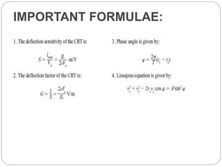 IMPORTANT FORMULAE:
 