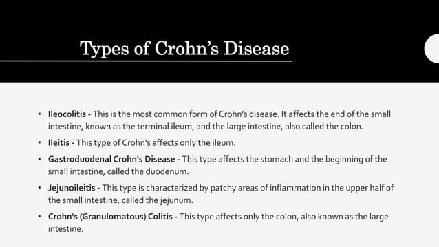 Crohn's Disease its causes with signs and symptoms | PPT