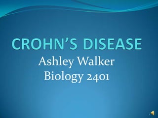 Ashley Walker
 Biology 2401

                1
 