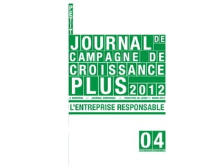 Croissance plus - Petit journal de campagne 4 - mobile version