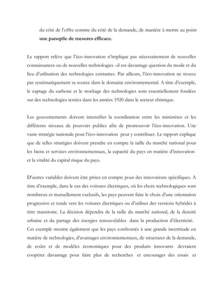 Croissance verte et éco-innovation 