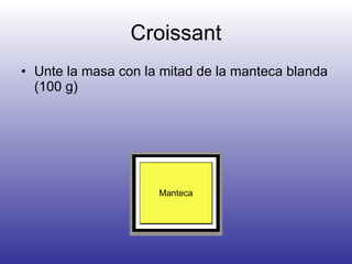 Croissant ,[object Object],Manteca 