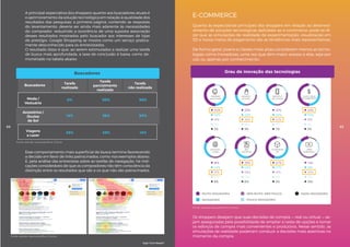 A principal expectativa dos shoppers quanto aos buscadores atuais é
o aprimoramento da solução tecnológica em relação à qualidade dos
resultados das pesquisas: a primeira página, contendo as respostas
do levantamento, deveria ser ainda mais aderente às necessidades
do comprador, reduzindo a ocorrência de uma suposta associação
desses resultados mostrados pelo buscador aos interesses de lojas
de prestígio. Google Shopping se mostra como um serviço pratica-
mente desconhecido para os entrevistados.
O resultado disso é que, ao serem estimulados a realizar uma tarefa
de busca mais aprofundada, a taxa de conclusão é baixa, como de-
monstrado na tabela abaixo.
Esse comportamento mais superficial de busca termina favorecendo
a decisão em favor de links patrocinados, como nos exemplos abaixo.
E, pela análise das entrevistas sobre as tarefas de navegação, há indi-
cações consideráveis de que os compradores não têm consciência da
distinção entre os resultados que são e os que não são patrocinados.
Buscadores
Buscadores
Tarefa
realizada
0%
43%
50%
43%
50%
14%
Tarefa
parcialmente
realizada
Moda /
Vestuário
Viagens
e Lazer
Tarefa
não realizada
Fonte: estudo neurocientífico Croma.
		
Fonte: estudo neurocientífico Croma.
14% 36% 50%
Acessórios /
Óculos
de Sol
44
Quanto às expectativas principais dos shoppers em relação ao desenvol-
vimento de soluções tecnológicas aplicáveis ao e-commerce, pode-se di-
zer que as simulações de realidade de experimentação, visualização em
3D e novos meios de pagamento são as tendências mais representativas.
De forma geral, jovens e classes mais altas consideram menos as tecno-
logias como inovadoras, uma vez que têm maior acesso a elas, seja por
uso ou apenas por conhecimento.
Os shoppers desejam que suas decisões de compra — real ou virtual — se-
jam asseguradas pela possibilidade de ampliar a cesta de opções e tornar
os esforços de compra mais convenientes e produtivos. Nesse sentido, as
simulações de realidade poderiam conduzir a decisões mais assertivas no
momento da compra.
E-COMMERCE
50%
24%
18%
7%
2%
25%
22%
28%
16%
9%
22%
24%
33%
14%
7%
47%
27%
16%
6%
3%
14%
19%
32%
21%
15%
MUITO INOVADORA
INOVADORA
NEM MUITO, NEM POUCO
POUCO INOVADORA
NADA INOVADORA
45%
30%
18%
5%
2%
29%
23%
28%
14%
6%
18%
24%
31%
17%
9%
realidade
aumentada
personali-
zação
tela
interativa
visualização
3D
vídeo
explicativo
autoaten-
dimento
aplicativo
de compra
novos meios
de pagamento
Grau de inovação das tecnologias
45
High-Tech Retail®
Fonte: estudo neurocientífico Croma.
 