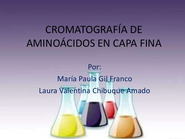 Cromatografía de aminoácidos en capa fina