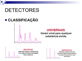 DETECTORES CLASSIFICAÇÃO 