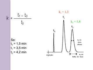 t
r o
o
k =
t t
Se:
t0 = 1,5 min
t1 = 3,5 min
t2 = 4,2 min
k1 = 1,3
k2 = 1,8
 