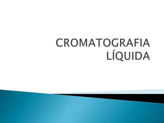 Cromatografia Líquida Classica