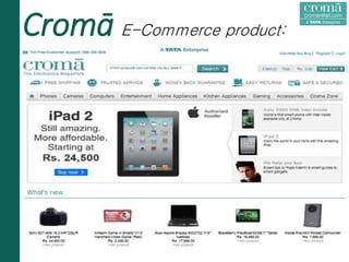 Cromā E-Commerce product:
 