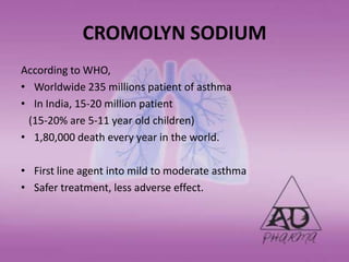 Cromolyn sodium | PPT