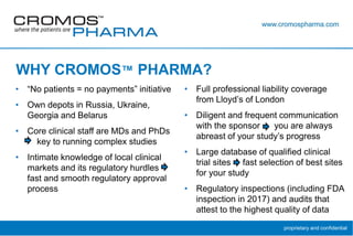 Cromos邃 Pharma General Presentation Ppt