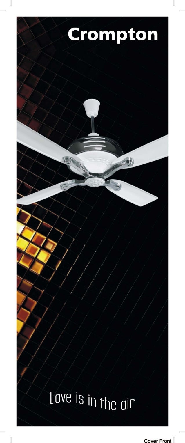 Catalogue Of Crompton Energy Efficient Fan Range