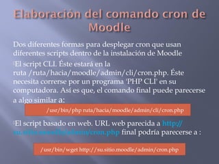 Cron moodle - debian | PPS