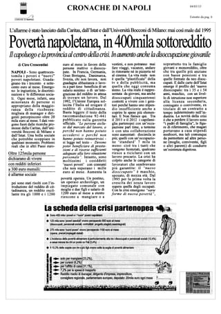 Cronache di napoli povertà napoletana in 400mila sottoreddito
