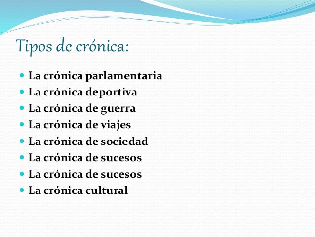 Cronica....